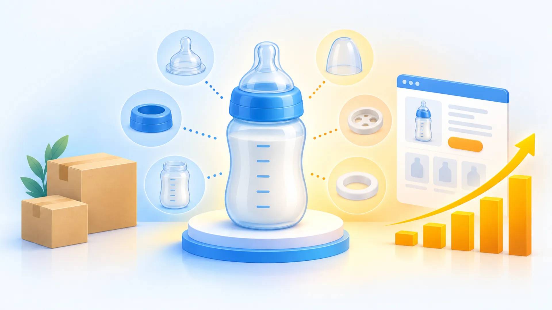 From one bottle to a feeding system the household keeps buying