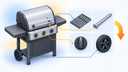 Sixty-four parts, four hundred grill models, one lookup table