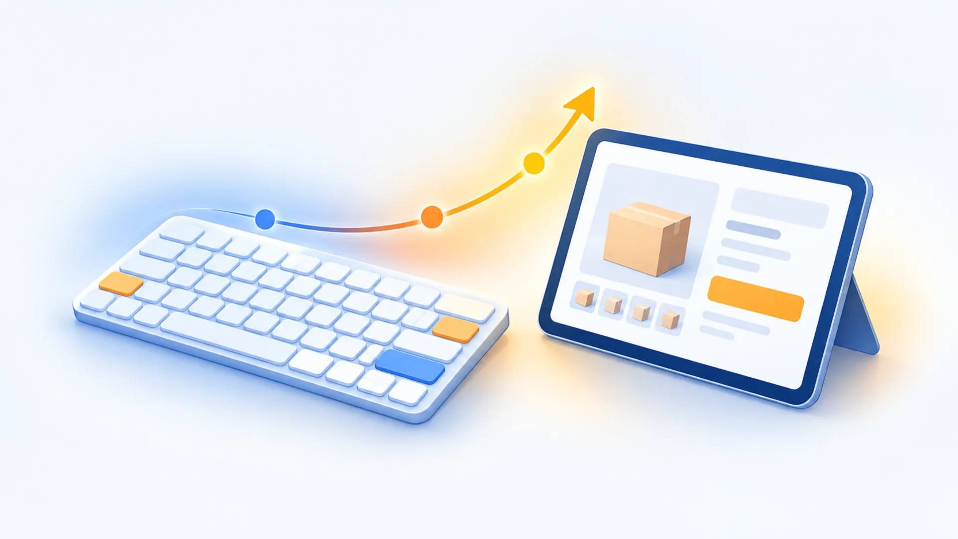 The keyboard is chosen by the app the learner already uses