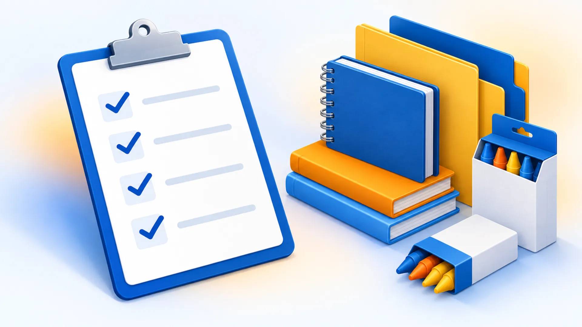 Writing listings in the language of the classroom supply list