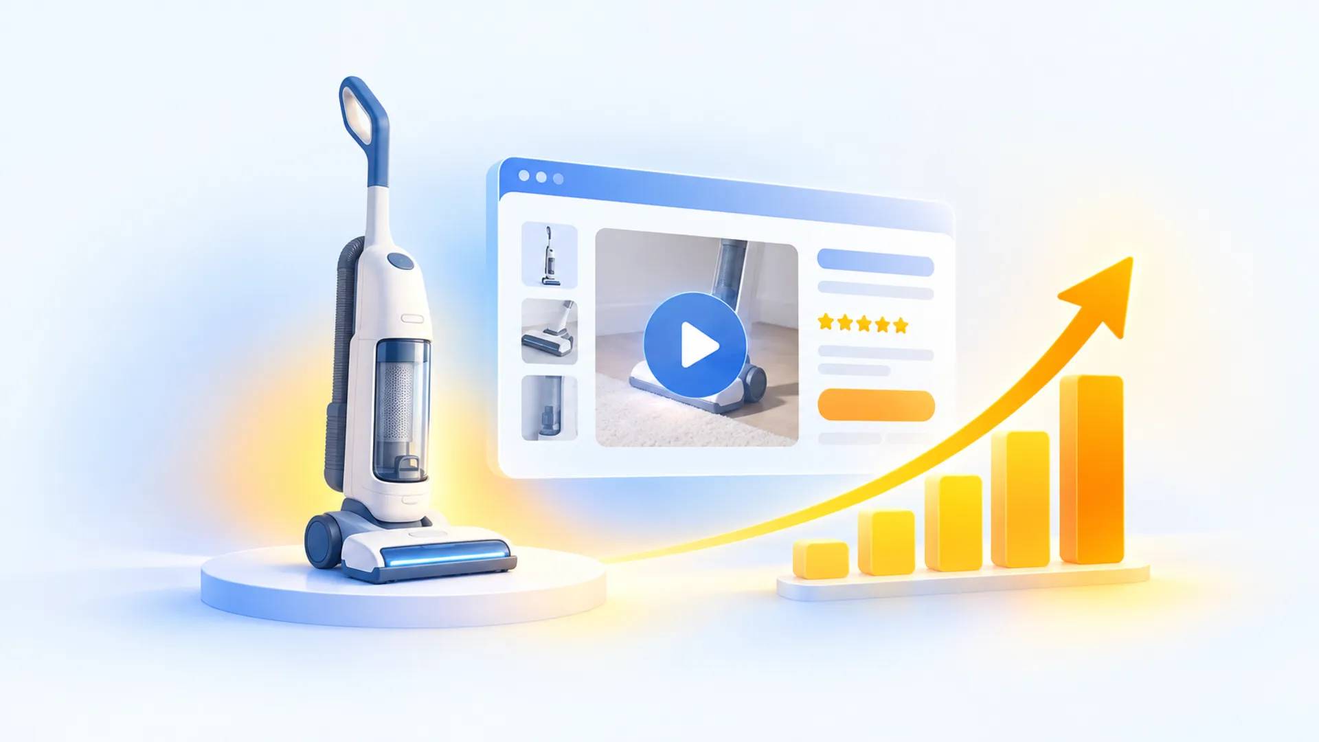 Video-led advertising for a $340 vacuum: conversion up 45%